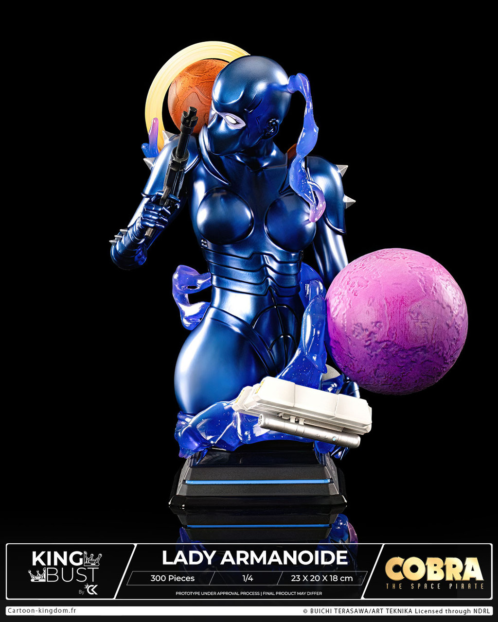 【Pre-sale】1/6 Scale Bust of The space pirate Cobra Lady Armanoide Licensed-Cartoon Kingdom Studio
