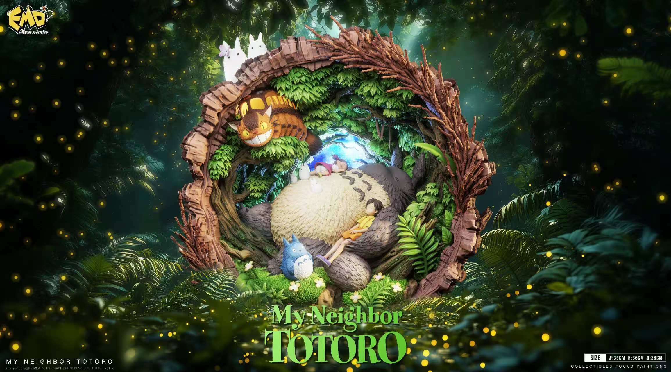 【Pre-sale】001 Midsummer Night's Dream Totoro with LED-EMD Studio