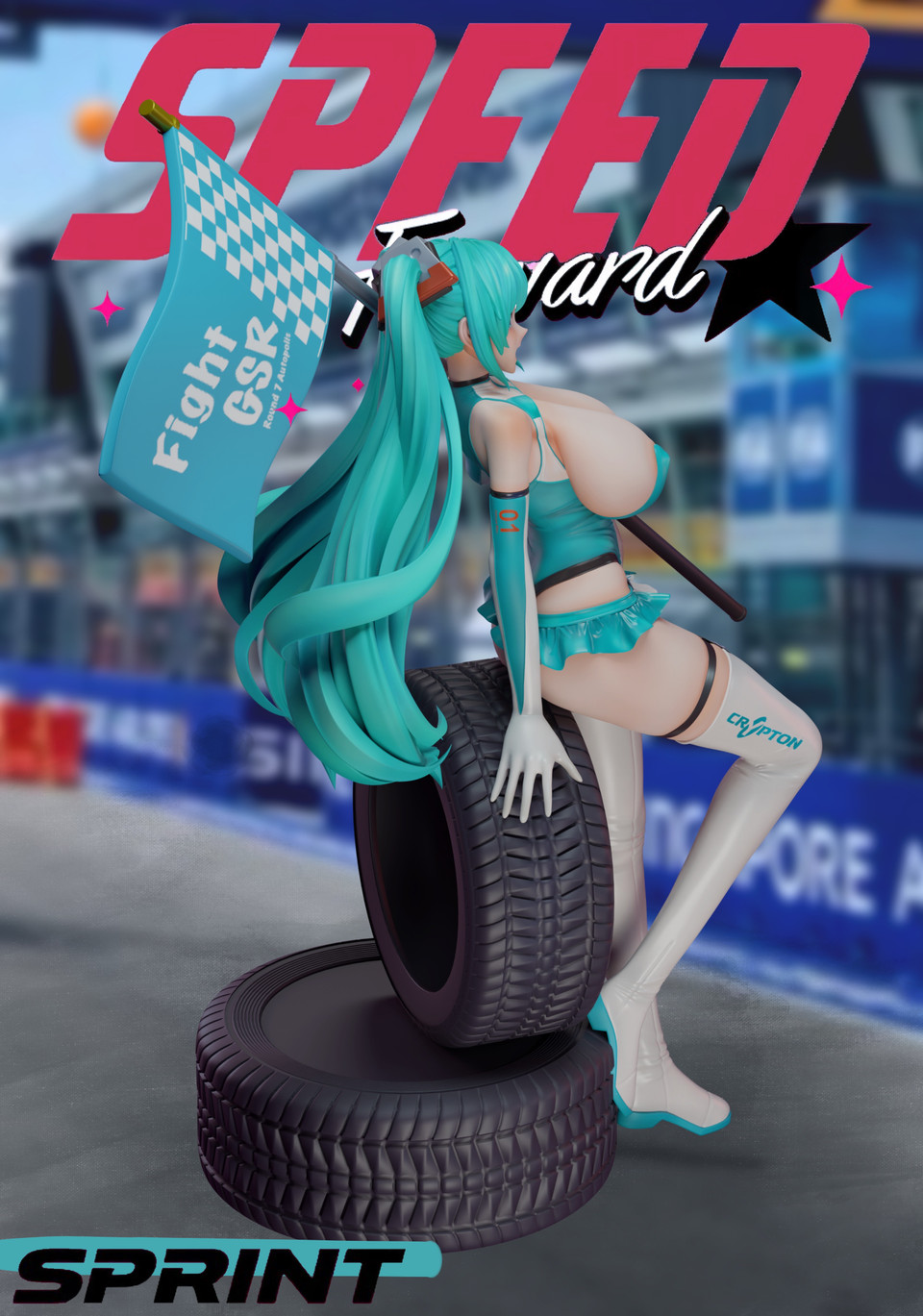 【Pre-sale】Racing Girl Hatsune Miku-SC Studio