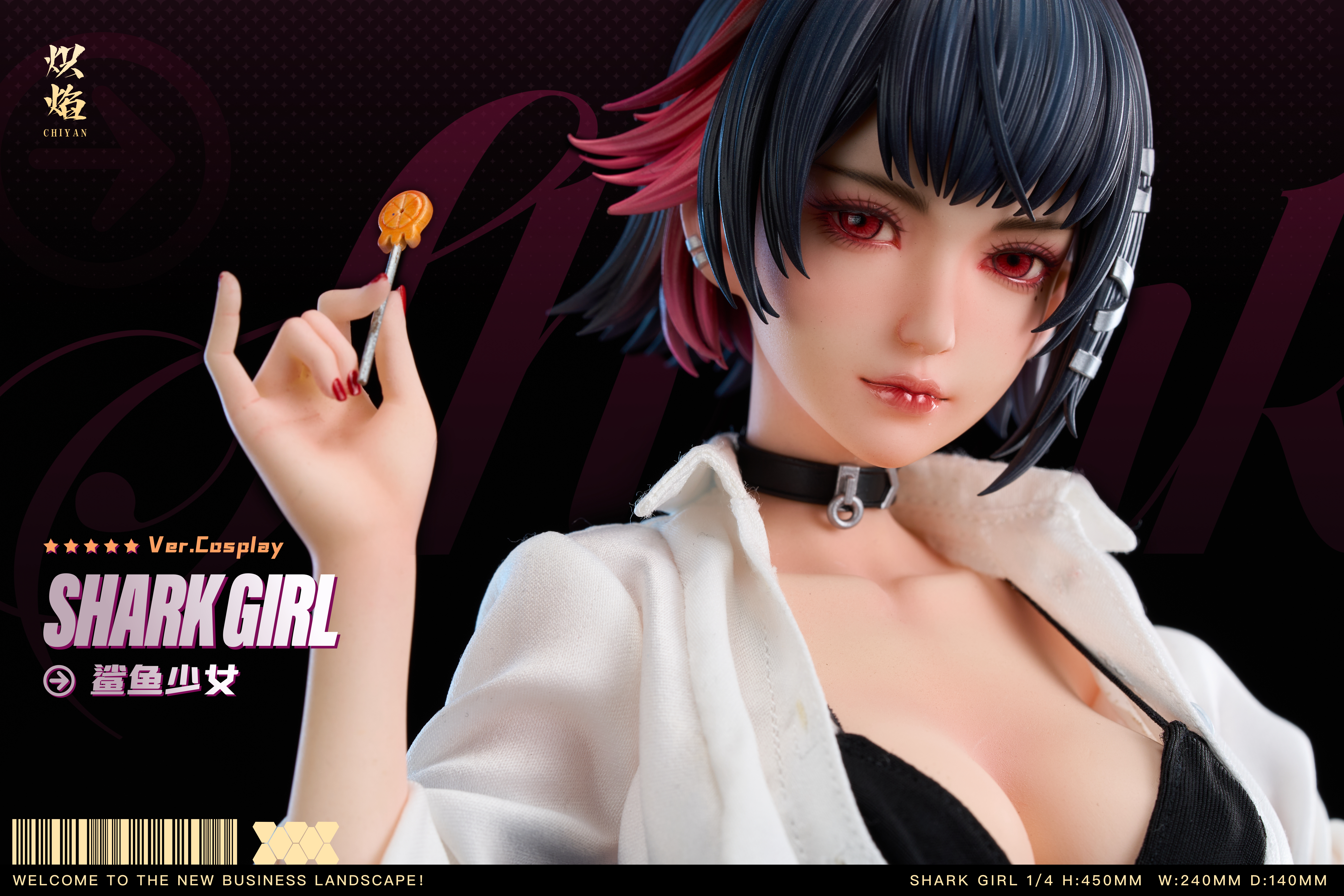 【Pre-sale】1/4 Scale COSPLAY Series Shark Girl Ellen Joe-ChiYan Studio