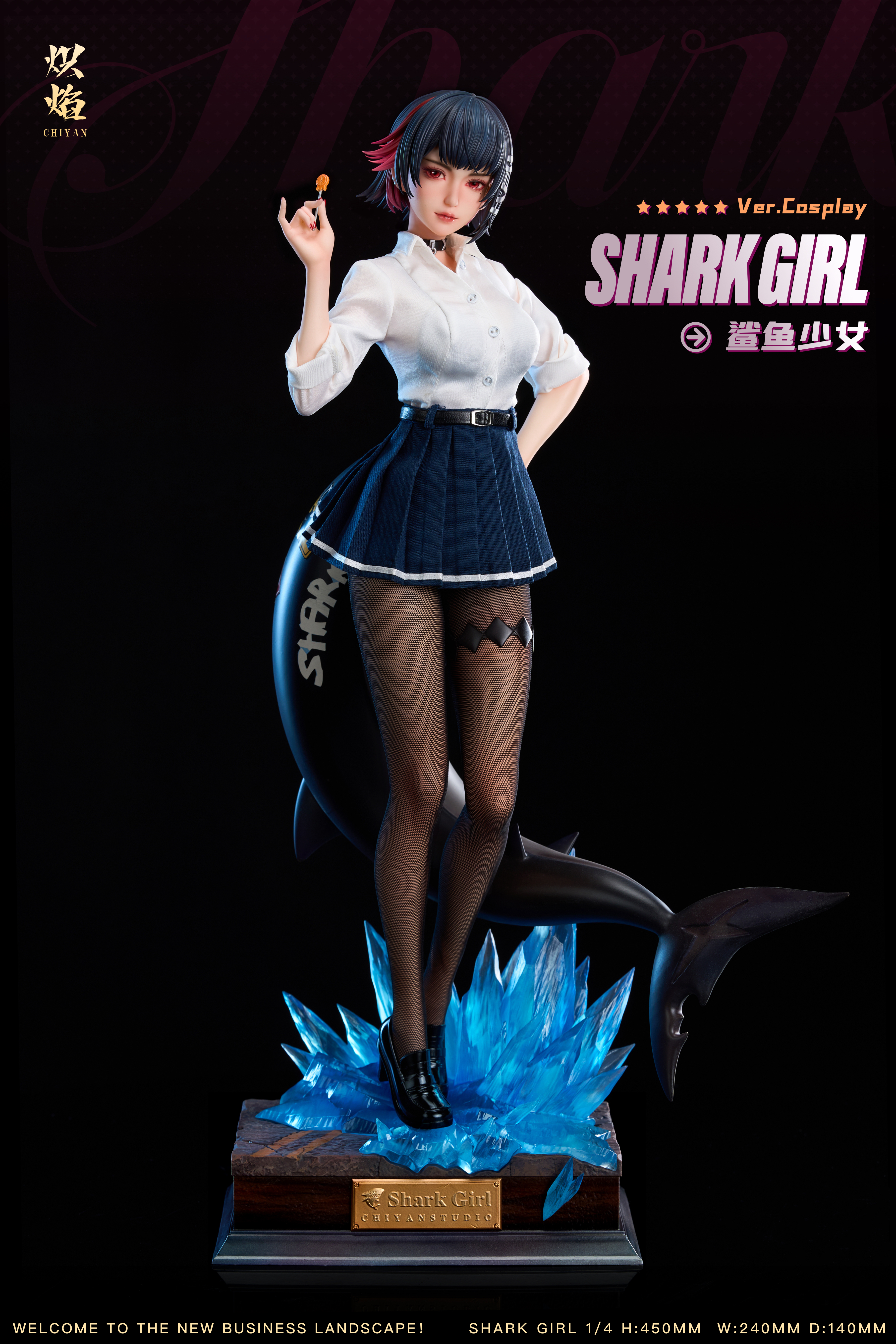 【Pre-sale】1/4 Scale COSPLAY Series Shark Girl Ellen Joe-ChiYan Studio