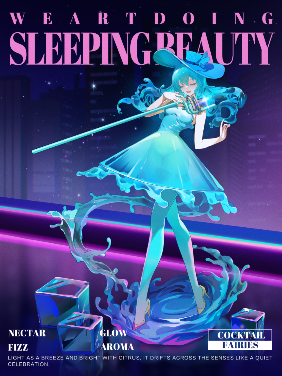 【Pre-sale】Sleeping Beauty-Cocktail Fairies-Blue Margatita and Pink Lady-WeArtDoing Studio