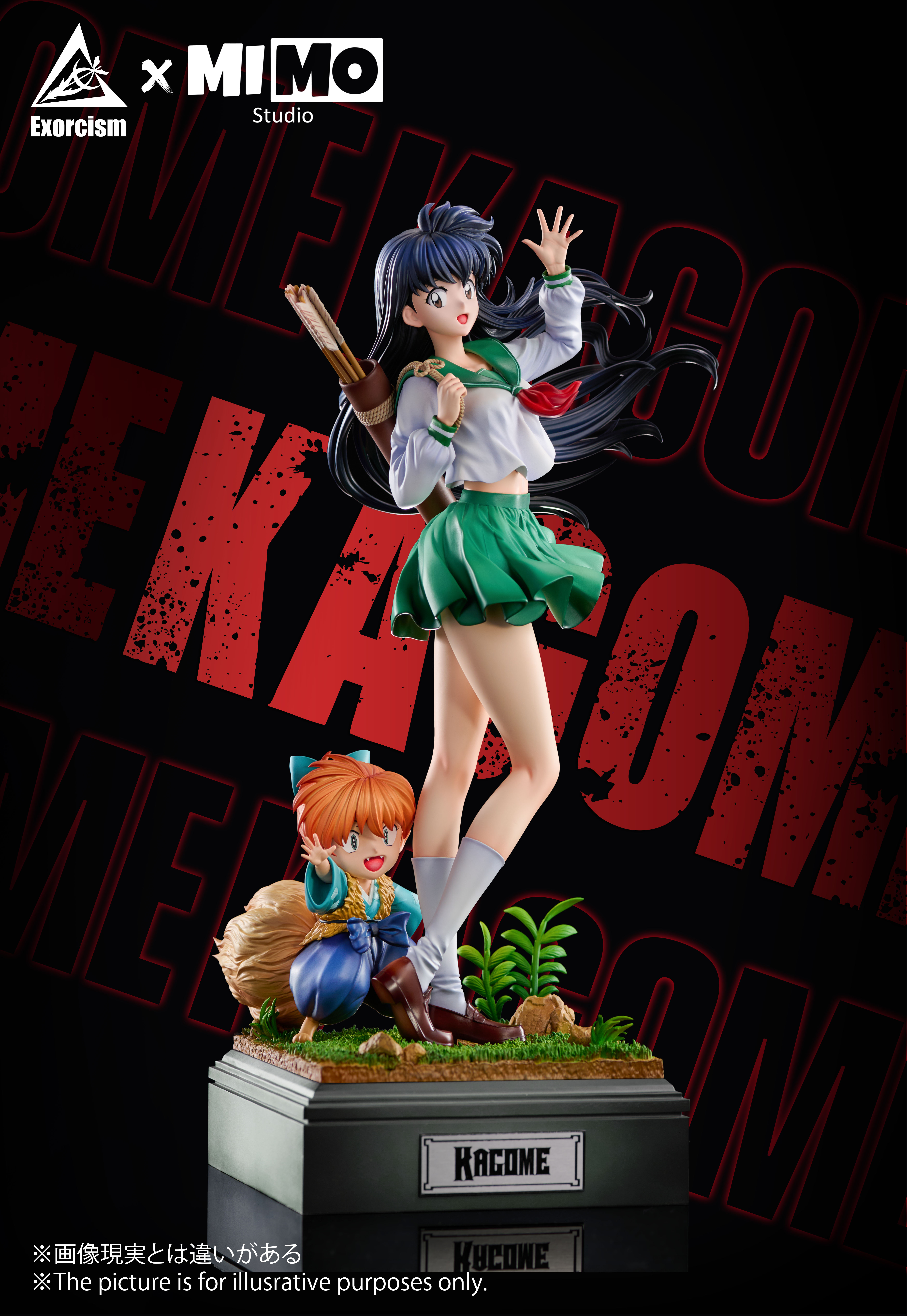 【Pre-sale】1/6 Scale Higurashi Kagome and Shippo-Exorcism Studio x Mimo Studio