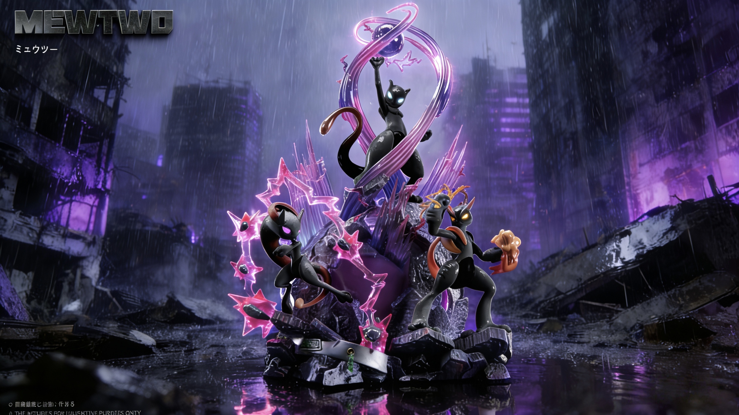 【Pre-sale】1/20 Scale Mewtwo Group with LED-JP Studio