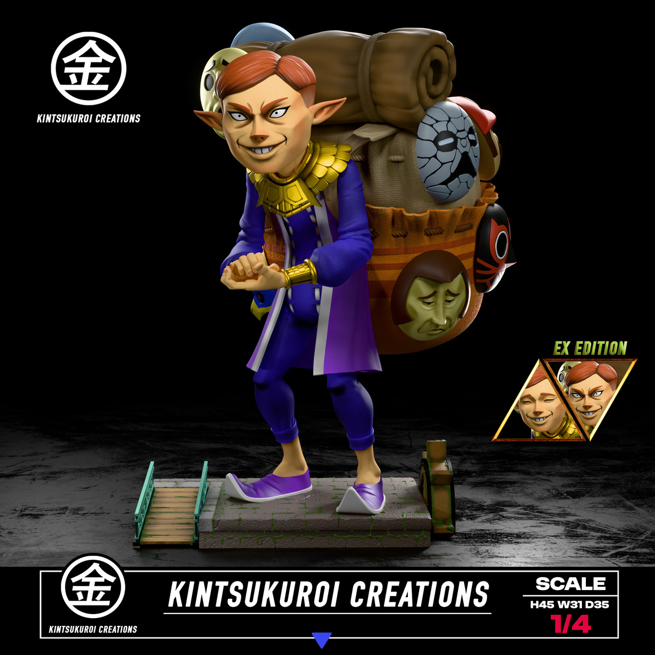 【Pre-sale】1/4 Scale Happy and Angry Mask Salesman-Kintsukuroi Creations Studio