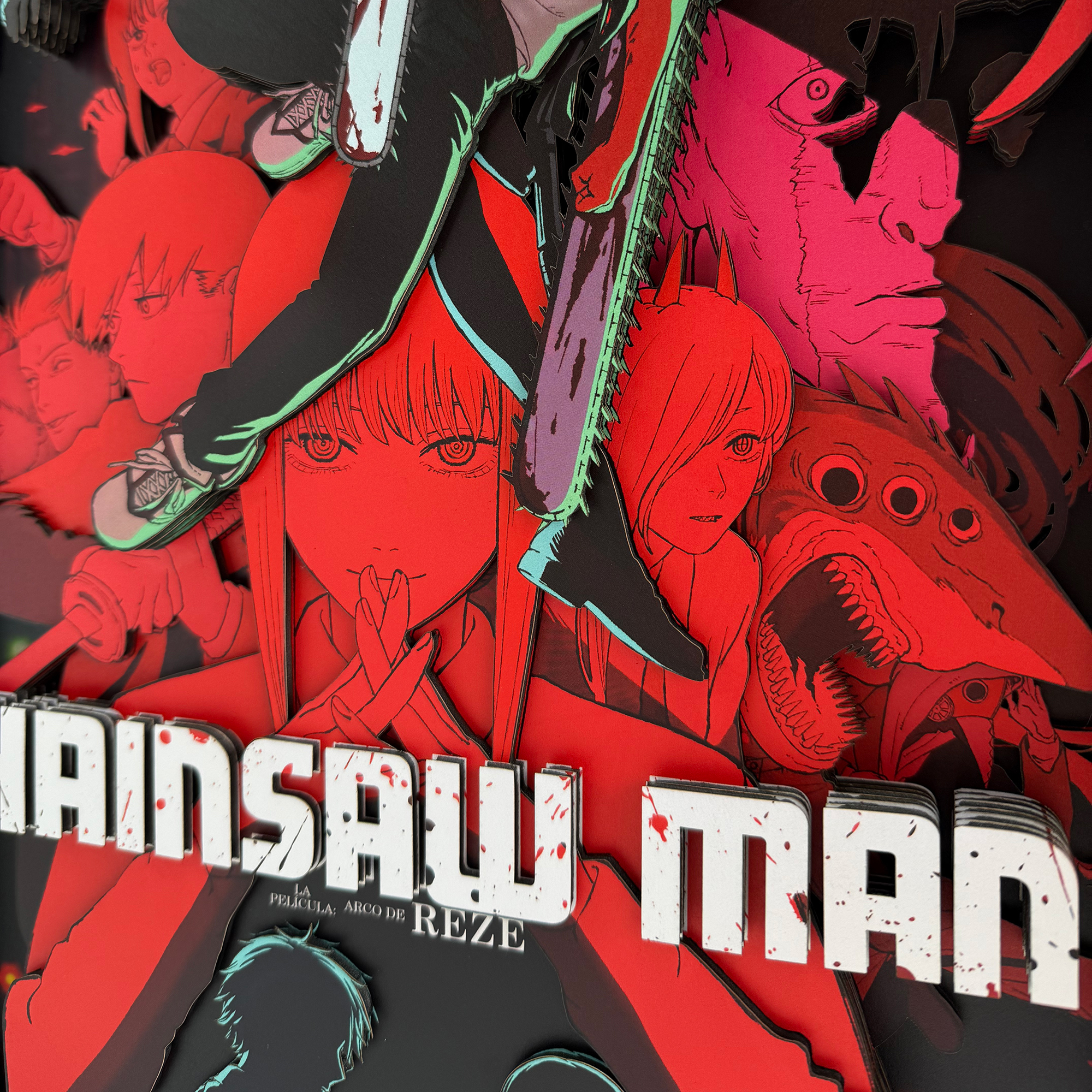 【In stock】Decorative Painting of Denji and Reze-Aotu Panda Studio