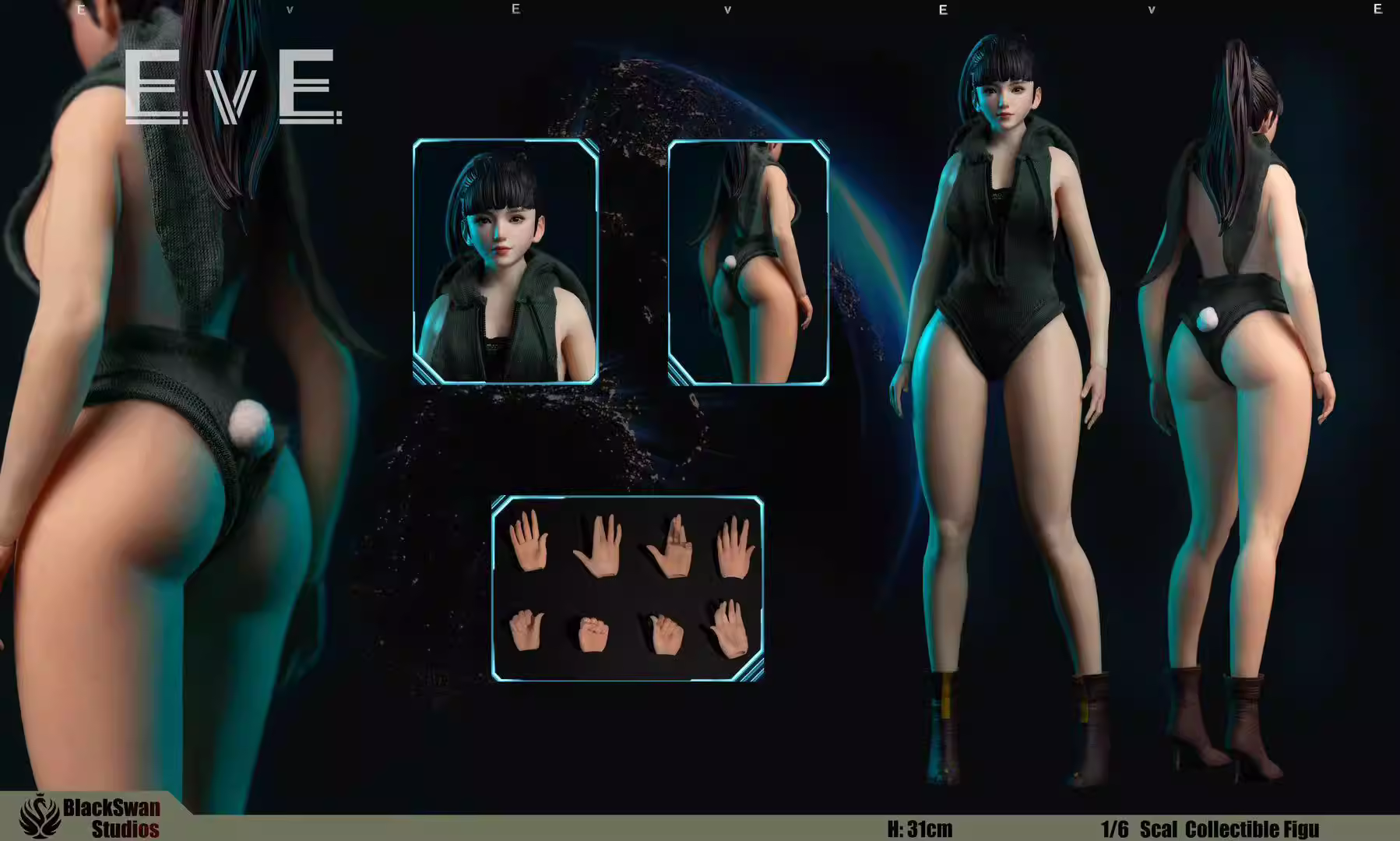 【Pre-sale】1/6 Scale Eve-BlackSwan Studio