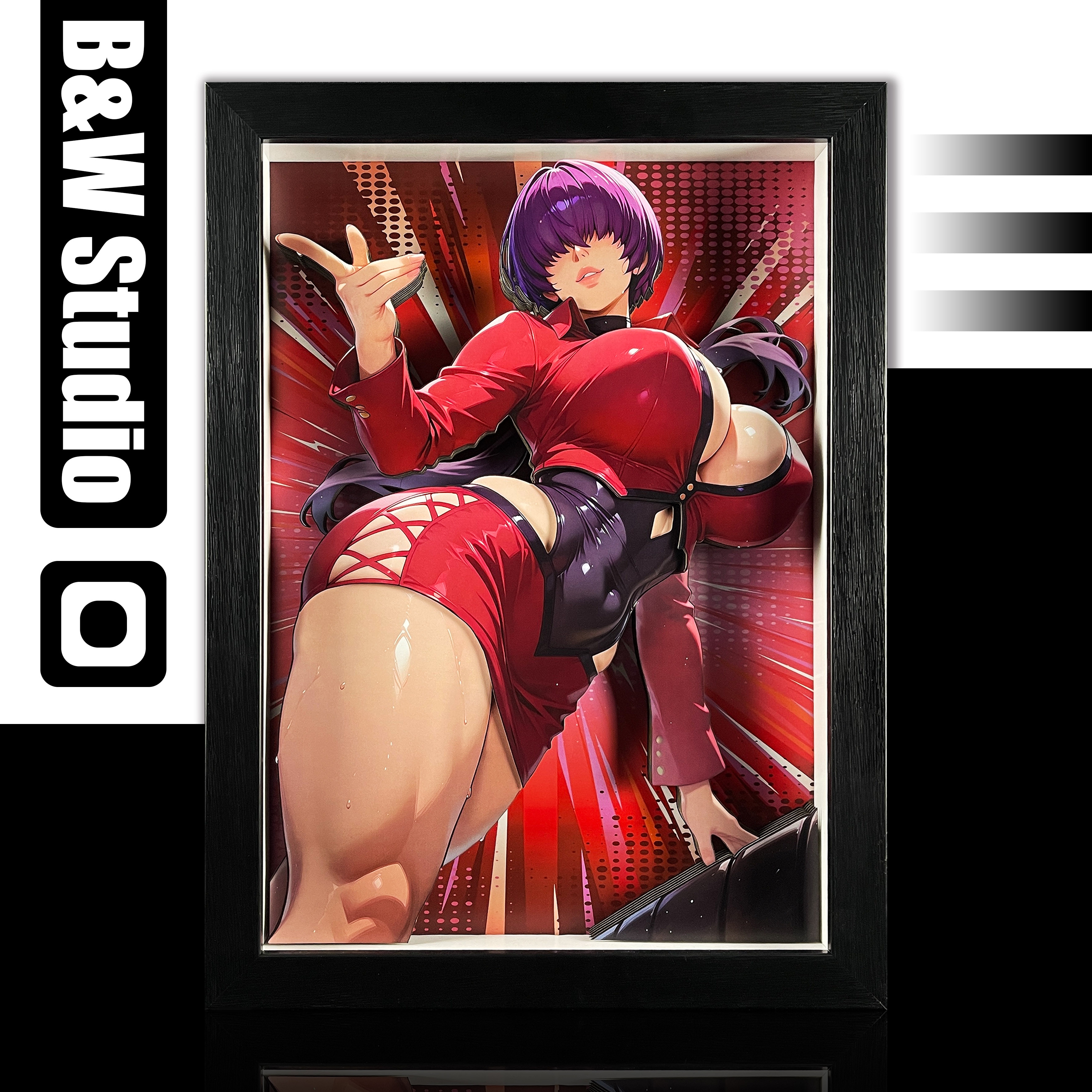 【Pre-sale】Decorative Painting of Shermie-Black and White Studio