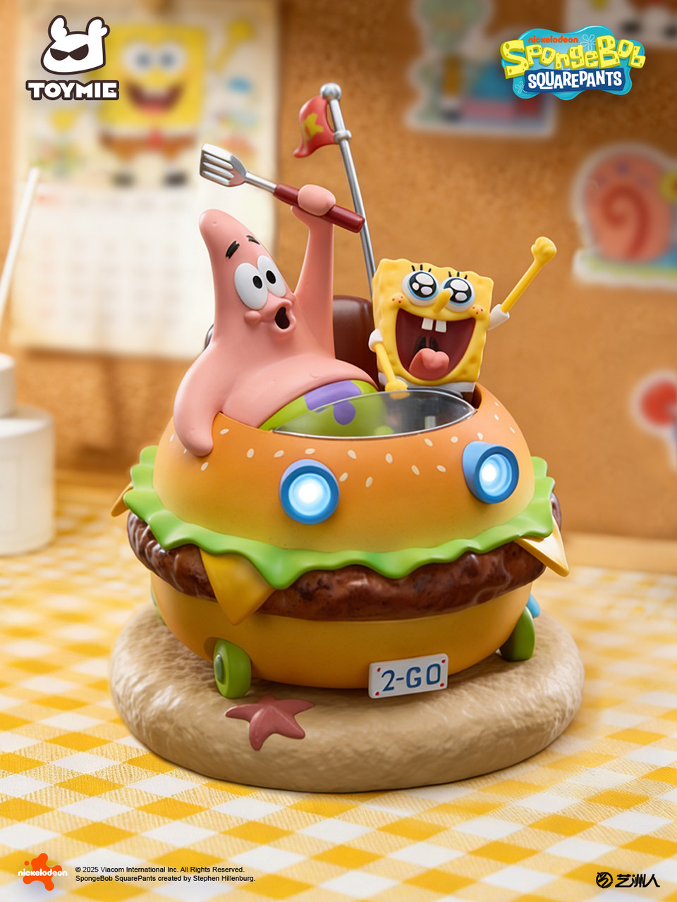 【Pre-sale】Krabby patty Magnetic car with LED-Toymie Studio