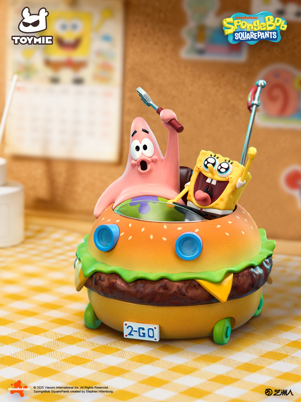 【Pre-sale】Krabby patty Magnetic car with LED-Toymie Studio