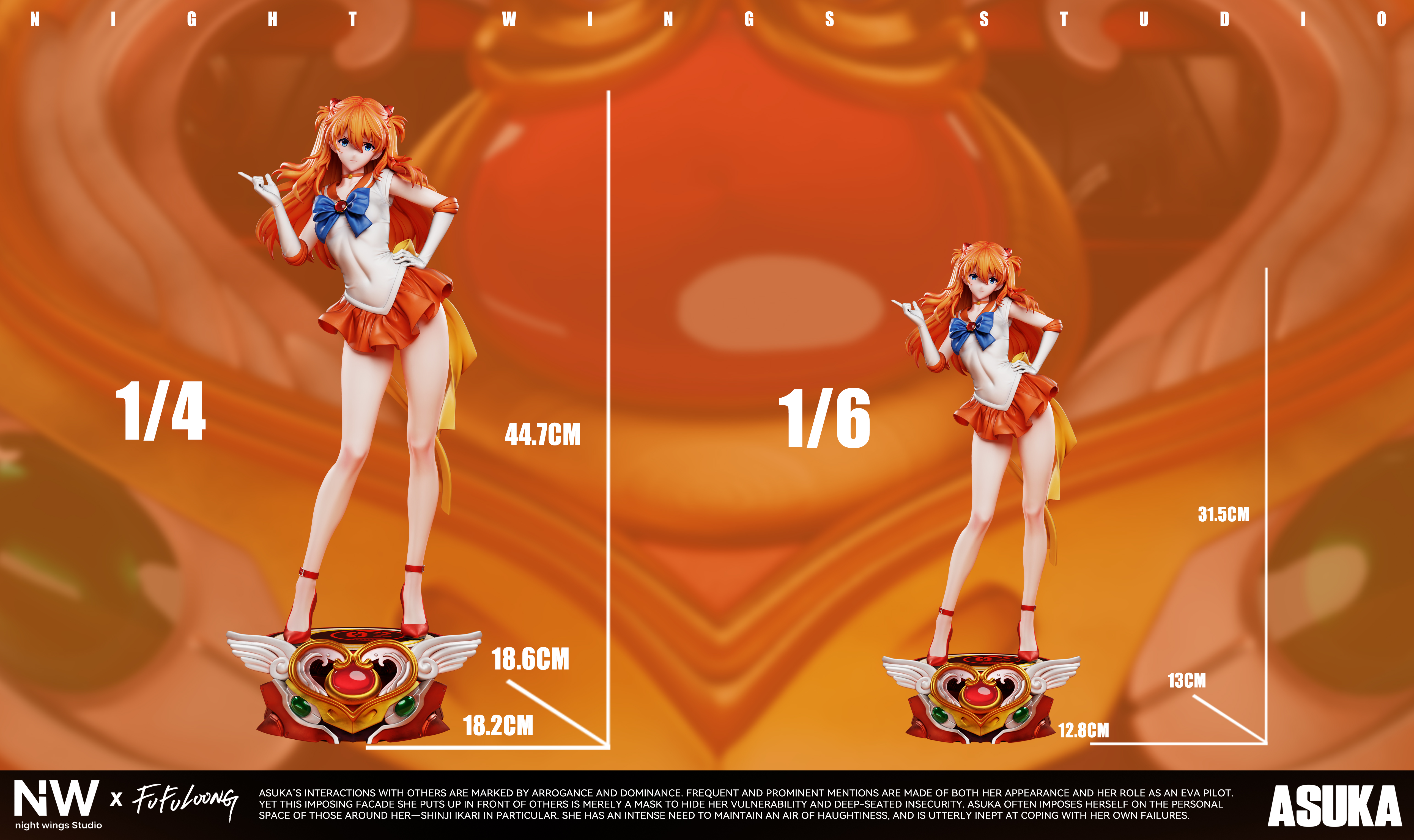 【Pre-sale】1/6 and 1/4 Scale Sailor Moon Asuka-Night Wing Studio