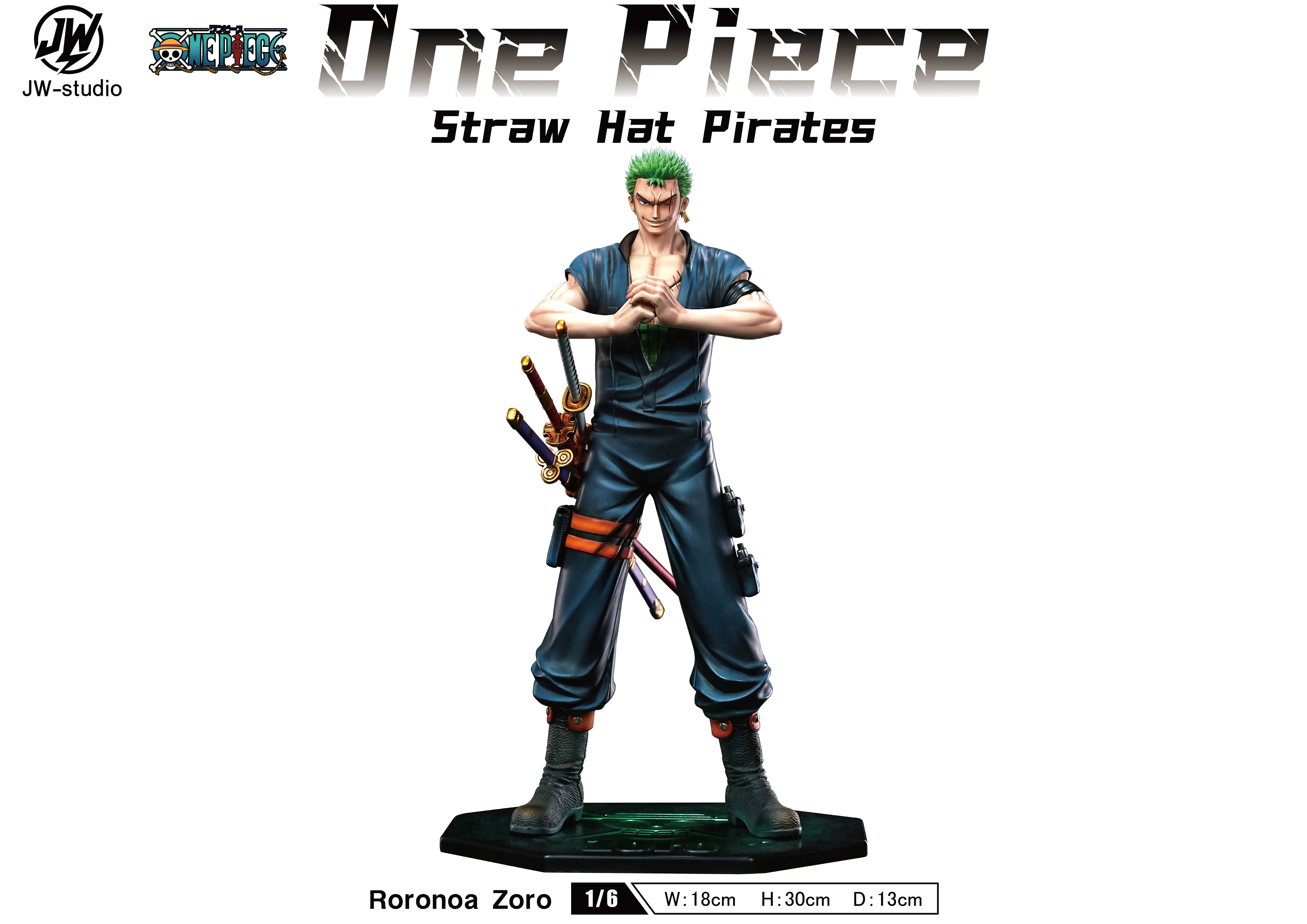 【Pre-sale】1/6 Scale Zoro, Sanji, Usopp, Brook, Robin, Franky and Chopper-JW Studio